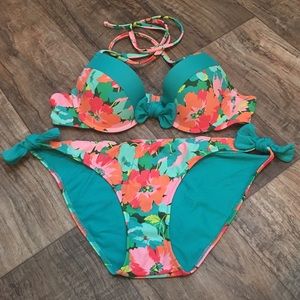 EUC Aerie Floral Print Bikini